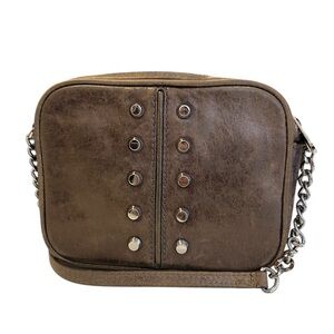 Michael Michael Kors Brown Leather Chain Strap Bag